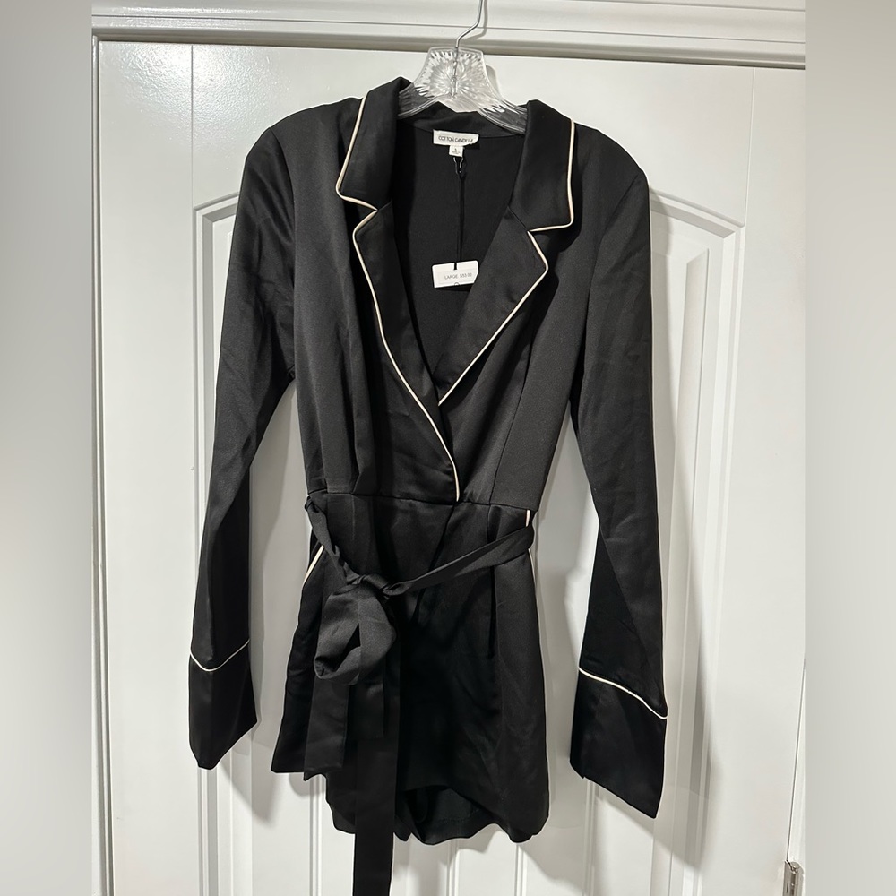 Cotton Candy LA, long sleeve satin romper